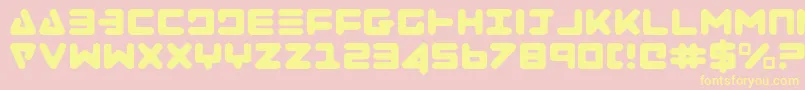 Zealotl Font – Yellow Fonts on Pink Background