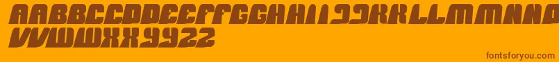 BlackMamba Font – Brown Fonts on Orange Background