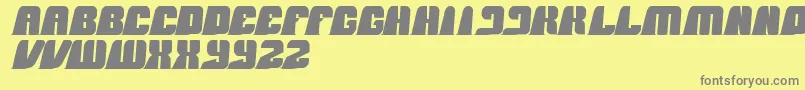 BlackMamba Font – Gray Fonts on Yellow Background