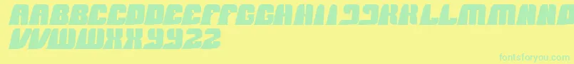 BlackMamba Font – Green Fonts on Yellow Background