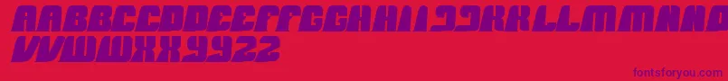 BlackMamba-Schriftart – Violette Schriften auf rotem Hintergrund