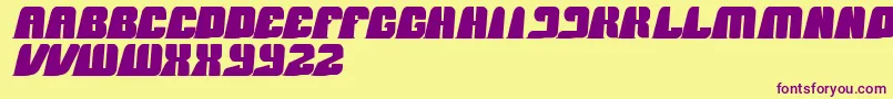 BlackMamba Font – Purple Fonts on Yellow Background