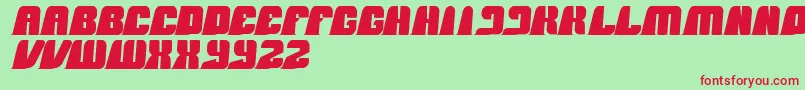 BlackMamba Font – Red Fonts on Green Background