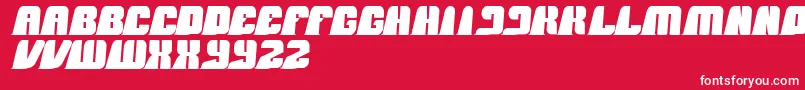 BlackMamba Font – White Fonts on Red Background