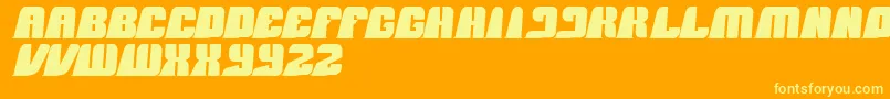 BlackMamba Font – Yellow Fonts on Orange Background