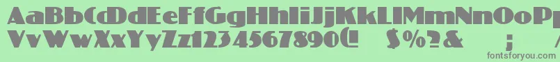 Weitere Informationen zur ChantiRegular-Schriftart ChantiRegular-Schriftart – Graue Schriften auf grünem Hintergrund