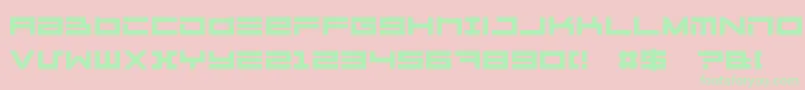 Megatone Font – Green Fonts on Pink Background
