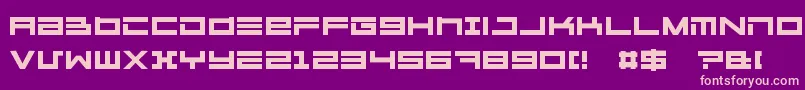Megatone Font – Pink Fonts on Purple Background
