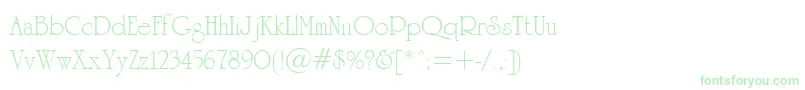 UniversityCyrillic Font – Green Fonts on White Background