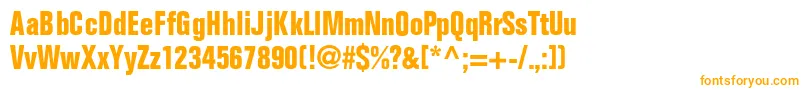 FoldmdrncondbNormal Font – Orange Fonts on White Background