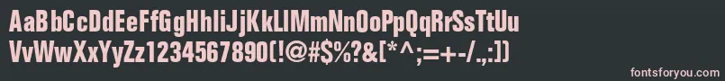 fuente FoldmdrncondbNormal – Fuentes Rosadas Sobre Fondo Negro