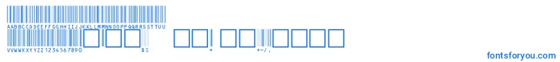 V100002 Font – Blue Fonts on White Background
