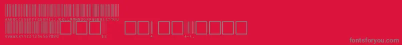 V100002 Font – Gray Fonts on Red Background