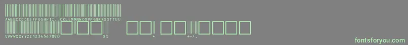 V100002 Font – Green Fonts on Gray Background