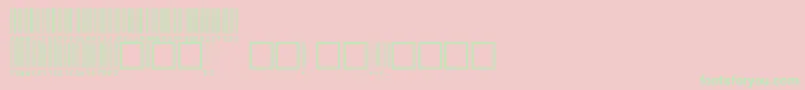 V100002 Font – Green Fonts on Pink Background