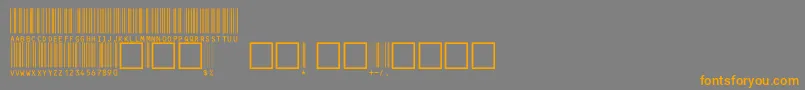 V100002 Font – Orange Fonts on Gray Background