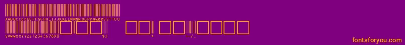 More about V100002 Font V100002 Font – Orange Fonts on Purple Background
