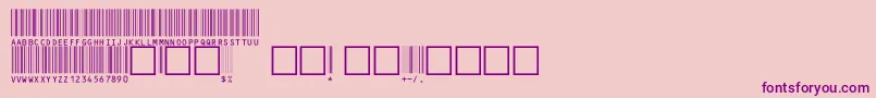 V100002 Font – Purple Fonts on Pink Background
