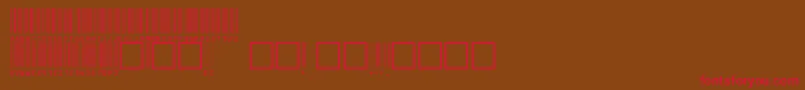V100002 Font – Red Fonts on Brown Background
