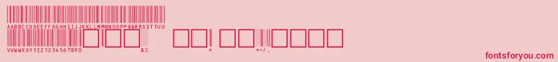 V100002 Font – Red Fonts on Pink Background