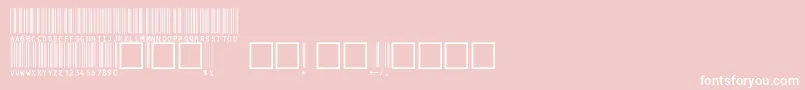 V100002 Font – White Fonts on Pink Background