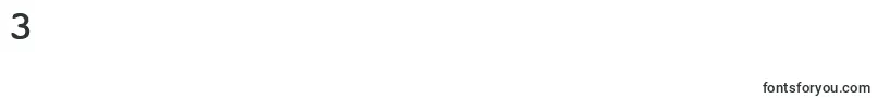 フォントI831SlabBold – フォント数字3