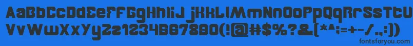 BrotherBold Font – Black Fonts on Blue Background