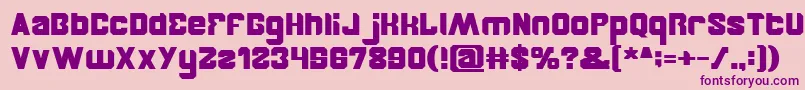 BrotherBold Font – Purple Fonts on Pink Background