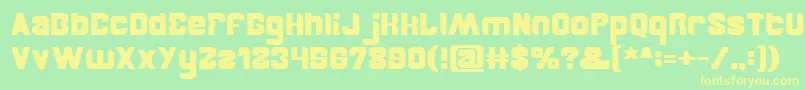 BrotherBold Font – Yellow Fonts on Green Background