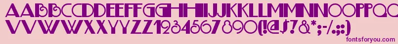 Boognn Font – Purple Fonts on Pink Background