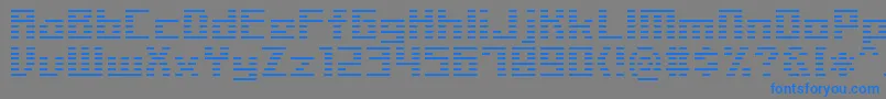 Шрифт LinerBmp14 – синие шрифты на сером фоне