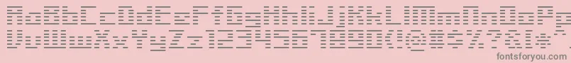 LinerBmp14 Font – Gray Fonts on Pink Background