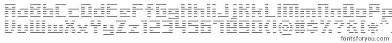 フォントLinerBmp14 – 白い背景に灰色の文字