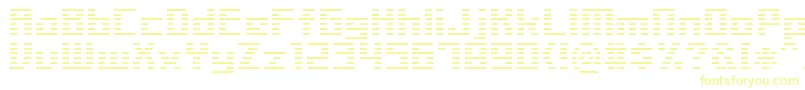 Czcionka LinerBmp14 – żółte czcionki