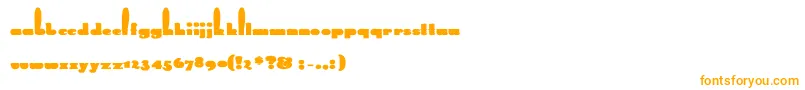 フォントRabbitBold – オレンジのフォント
