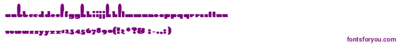 RabbitBold Font – Purple Fonts on White Background