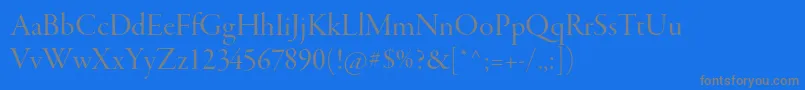 GaramondpremrproDisp Font – Gray Fonts on Blue Background