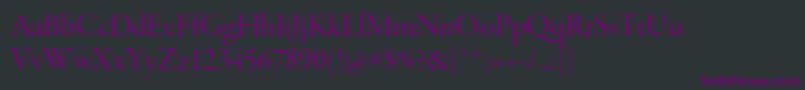 GaramondpremrproDisp Font – Purple Fonts on Black Background