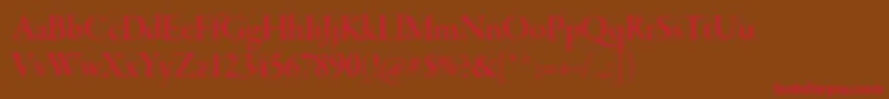 GaramondpremrproDisp Font – Red Fonts on Brown Background