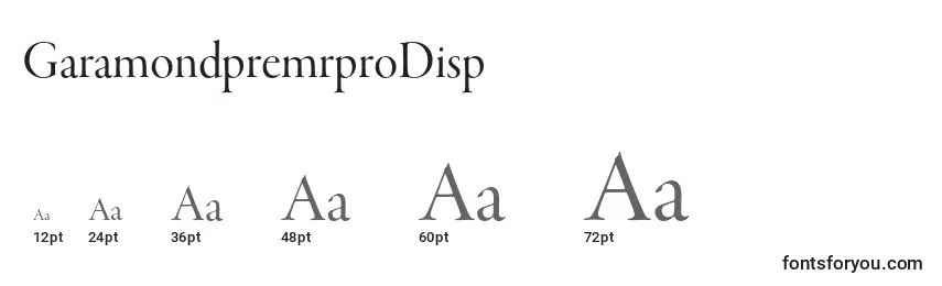 Размеры шрифта GaramondpremrproDisp