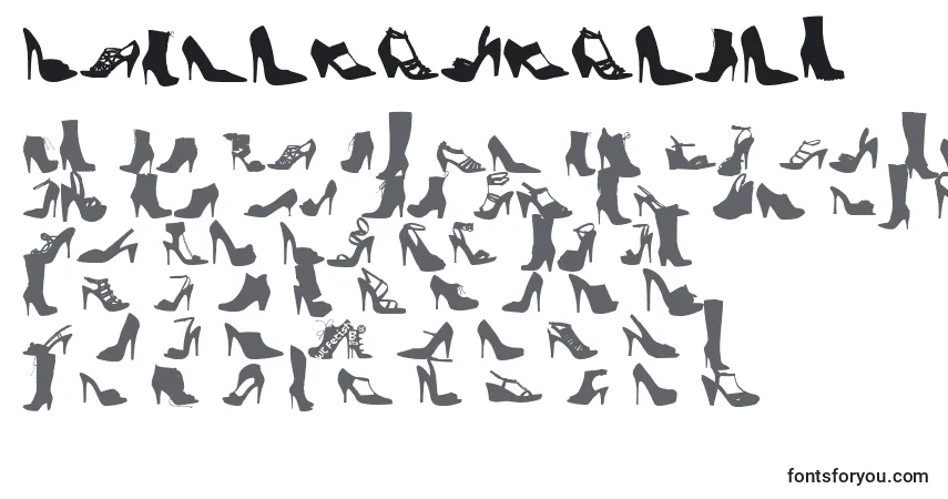 Schriftart WcFetishistBta – Alphabet, Zahlen, spezielle Symbole