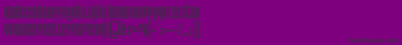 Permanent Font – Black Fonts on Purple Background