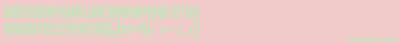 Permanent Font – Green Fonts on Pink Background