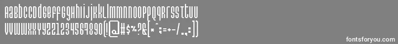 フォントPermanent – 灰色の背景に白い文字