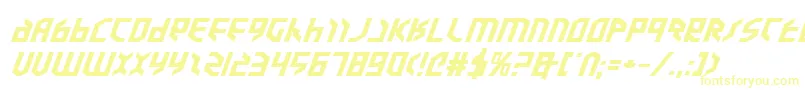 Valkyrieexpbi Font – Yellow Fonts on White Background