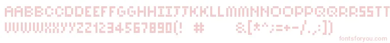Czcionka Pixelsix10 – różowe czcionki