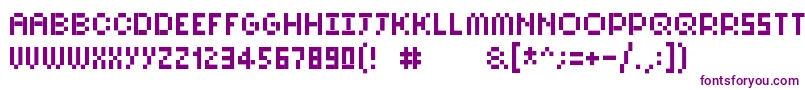 Pixelsix10-fontti – violetit fontit