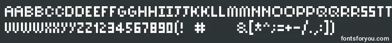 Шрифт Pixelsix10 – белые шрифты