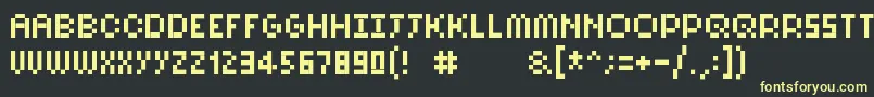 Pixelsix10 Font – Yellow Fonts on Black Background
