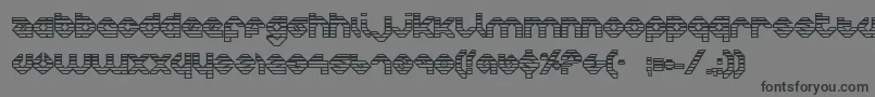 フォントCharlieog – 黒い文字の灰色の背景